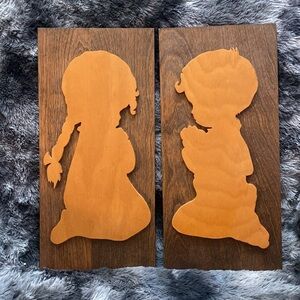 Wooden Silhouette Wall Art Decor